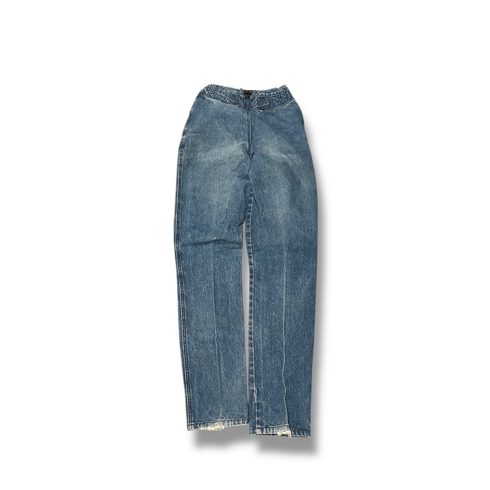 Vintage High Waist Mom Jeans Denim Blue 90s Style Size 25 ZBlaze Z Blaze Jeans - Picture 2 of 8